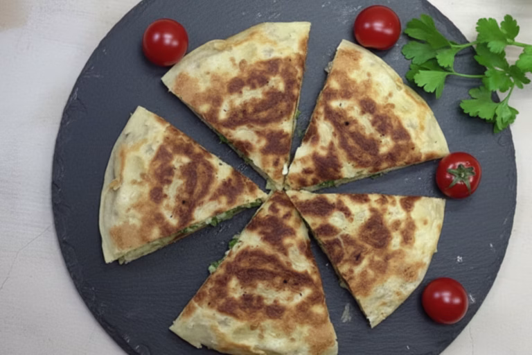 Нежное картофельное пюре с хрустящим лавашем