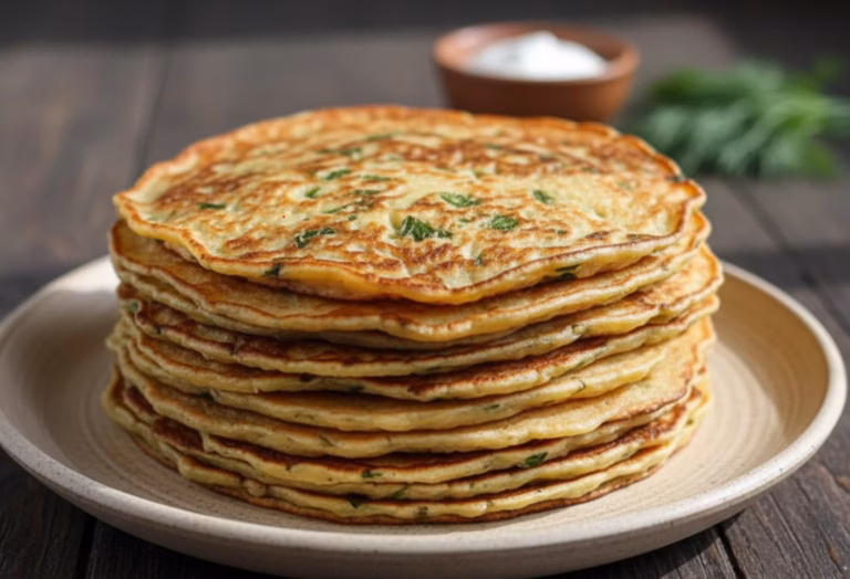 Нежные блинчики из кабачков с хрустящей корочкой