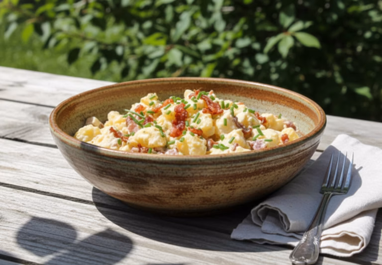 Нежный картофельный салат с ароматом лета