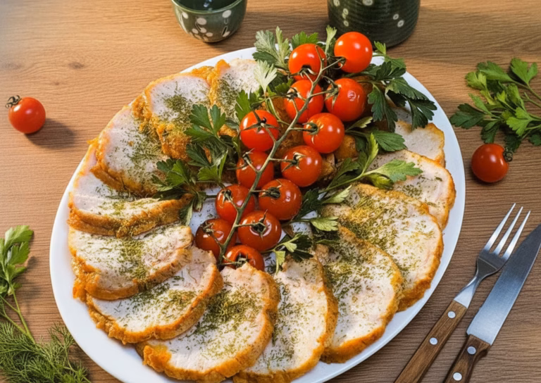 Праздничная мясная композиция для стола