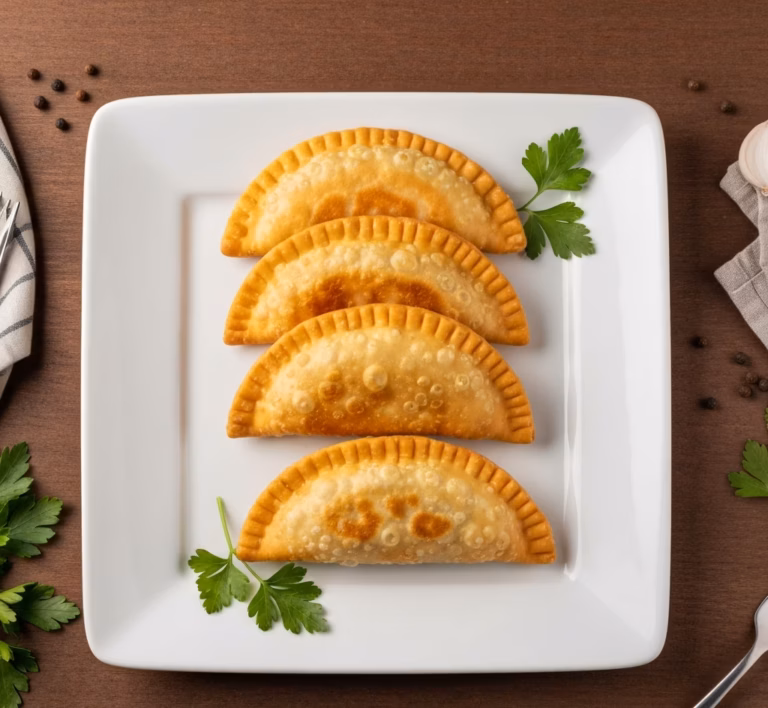 Ароматные постные чебуреки с кускусом и цукини