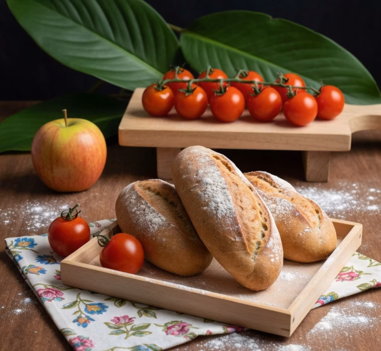Домашние булочки с ржаной мукой и золотистой корочкой