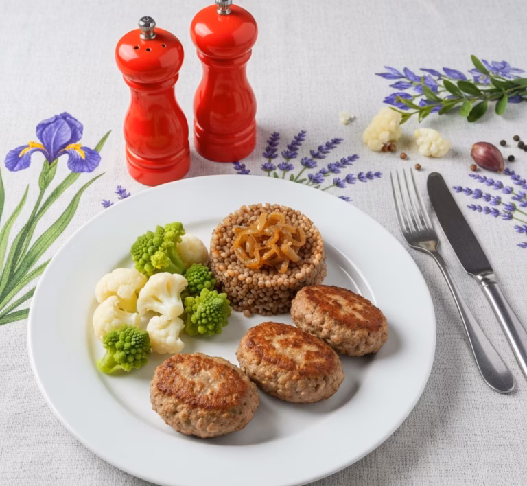 Лёгкие диетические котлеты из духовки