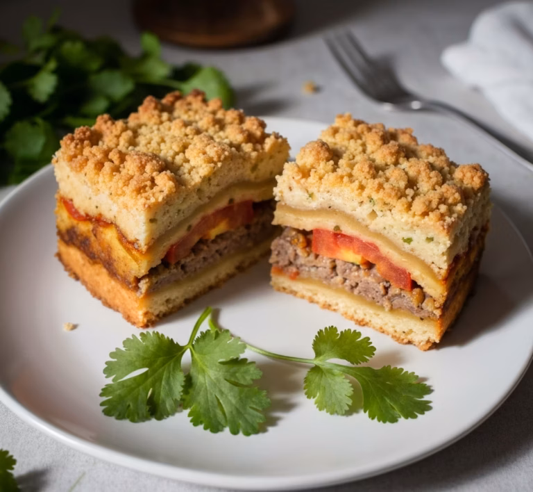 Нежная запеканка из баклажанов с куриным фаршем