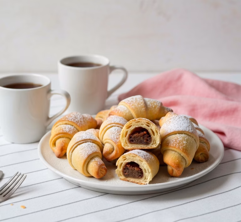 Нежные творожные рогалики с ароматной курагой