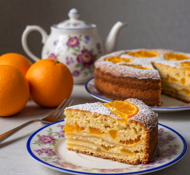Нежный кекс с яблочной и мандариновой ноткой