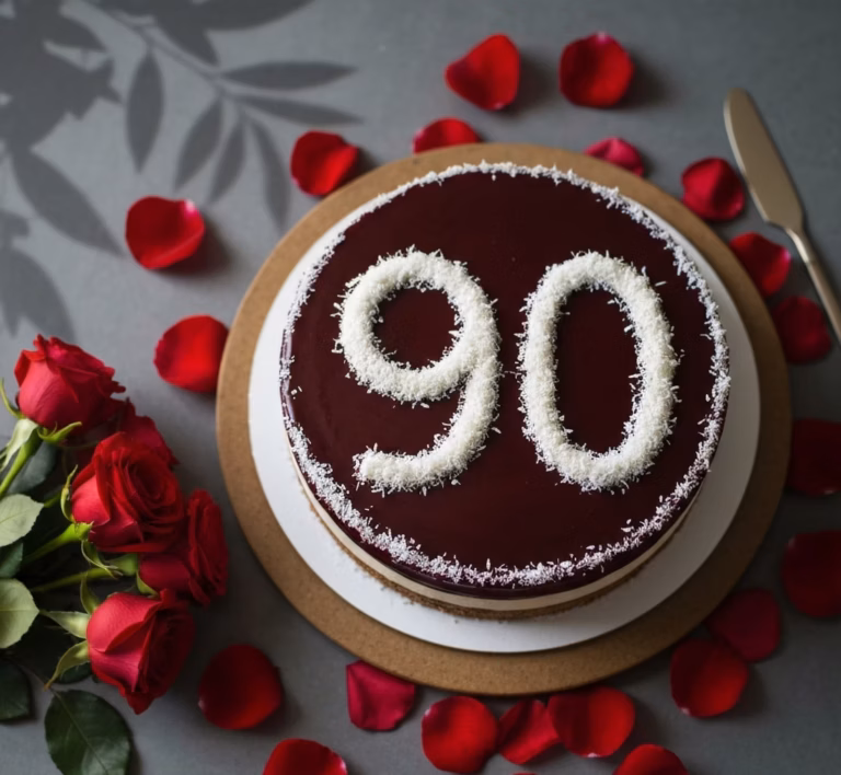 Праздничный торт к 90-летию