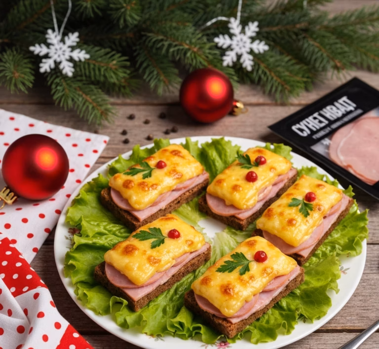 Сочные бутерброды с сыровяленой индейкой и ананасом