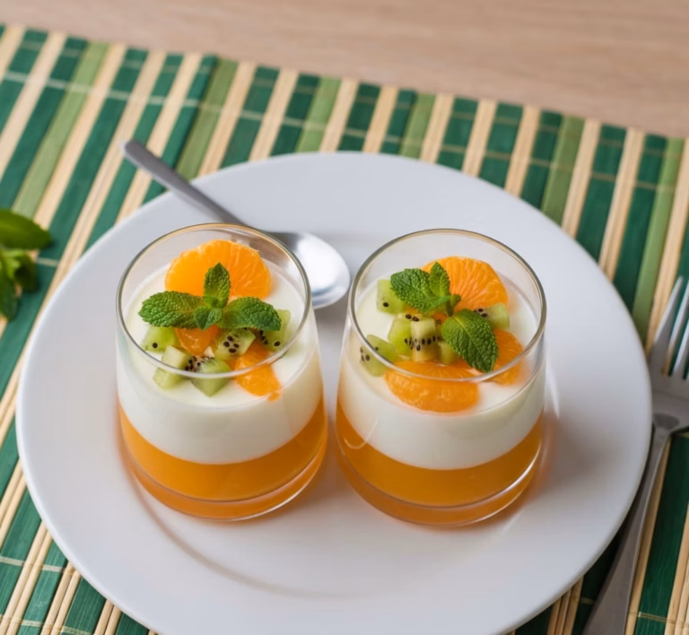 Лёгкая мандариновая панакота ПП от нутрициолога