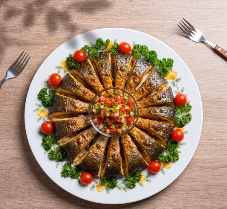 Нежный карась, запечённый в духовке