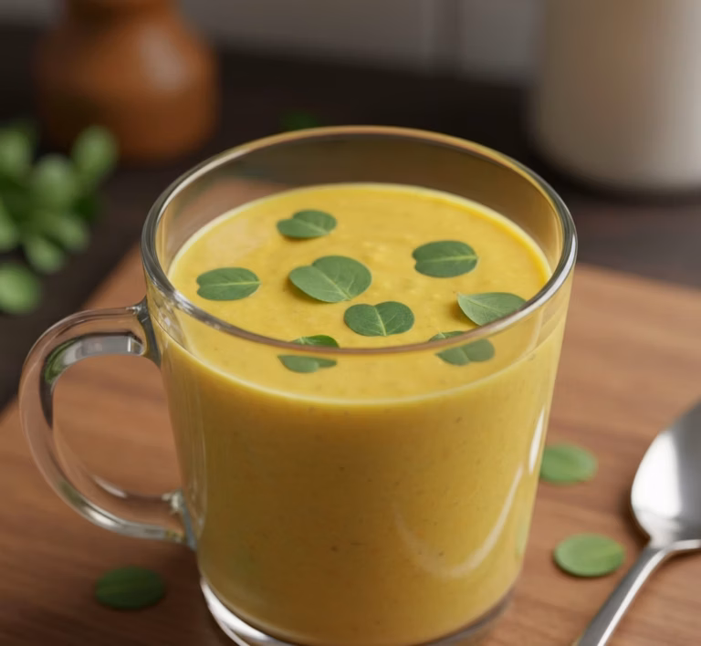 Освежающий смузи из кукурузы, капусты и пажитника