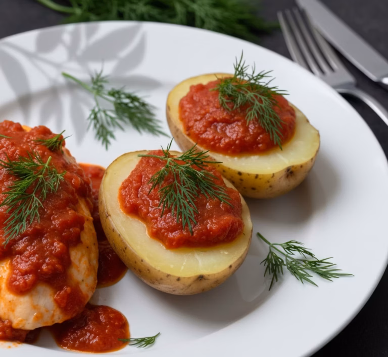 Нежная курица в венгерском стиле с паприкой