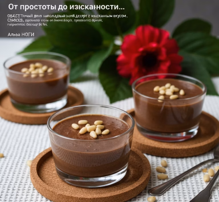 Нежный дынно-шоколадный десерт с изысканным вкусом
