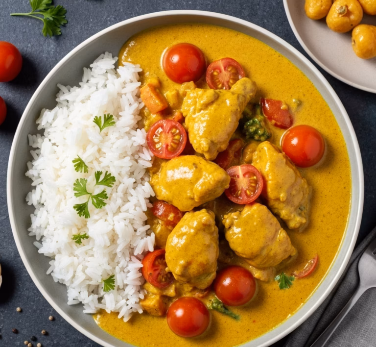 Пряное куриное карри с лавровым листом