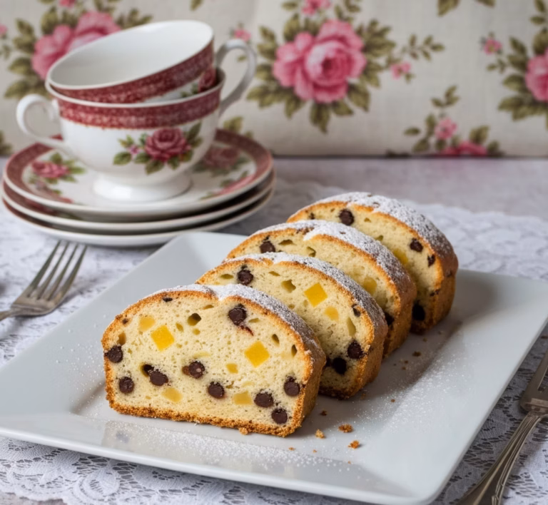 Пышный кекс с овсяными отрубями, манго и шоколадом