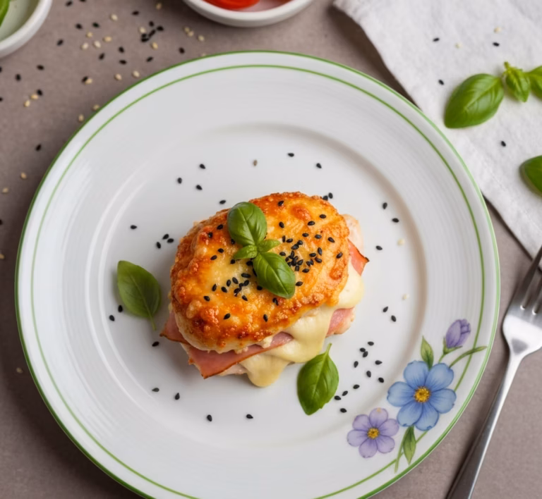Сочная куриная грудка, запечённая с хрустящими солеными огурчиками