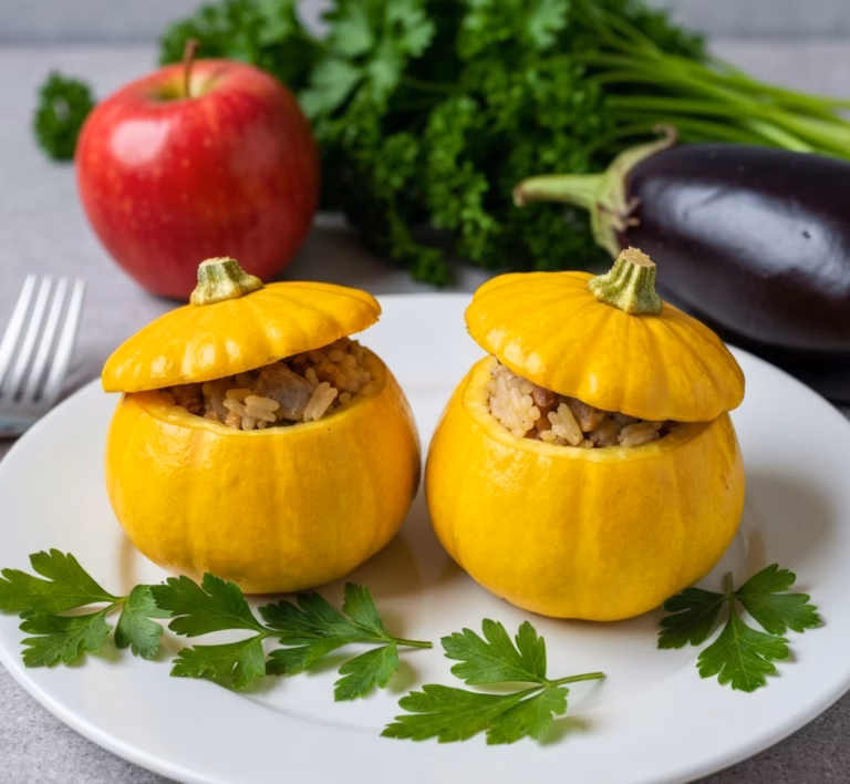 Сочные кабачки, фаршированные апельсиновой ноткой
