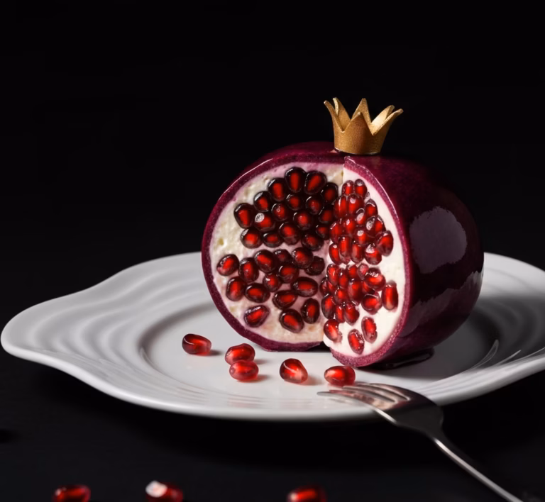 Яркий салат с курицей, грибами и сочным гранатом
