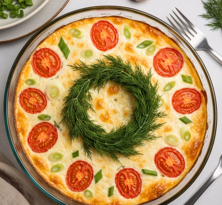 Нежный кассероль с форелью и ароматным рисом