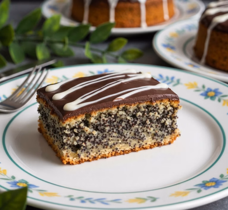 Нежный пирог с маковой начинкой