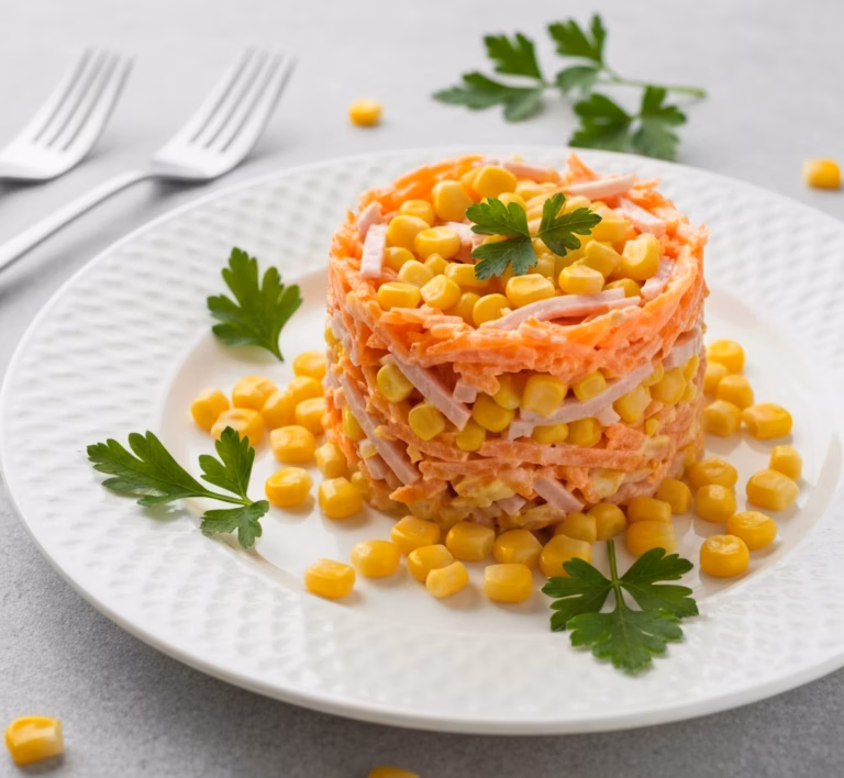 Огненный салат с ярким вкусом