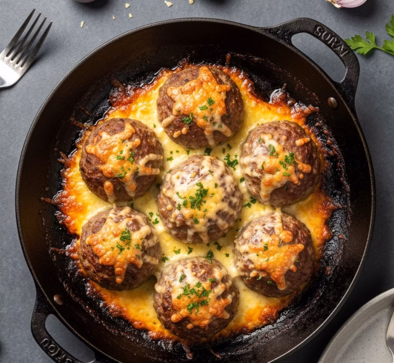Сытные мясные гнёзда в духовке