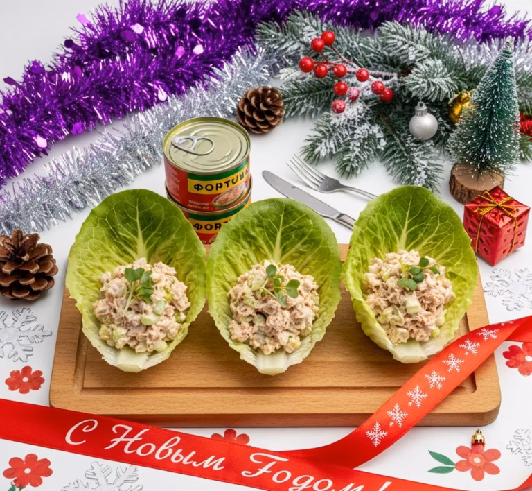 Легкий и быстрый салат с тунцом