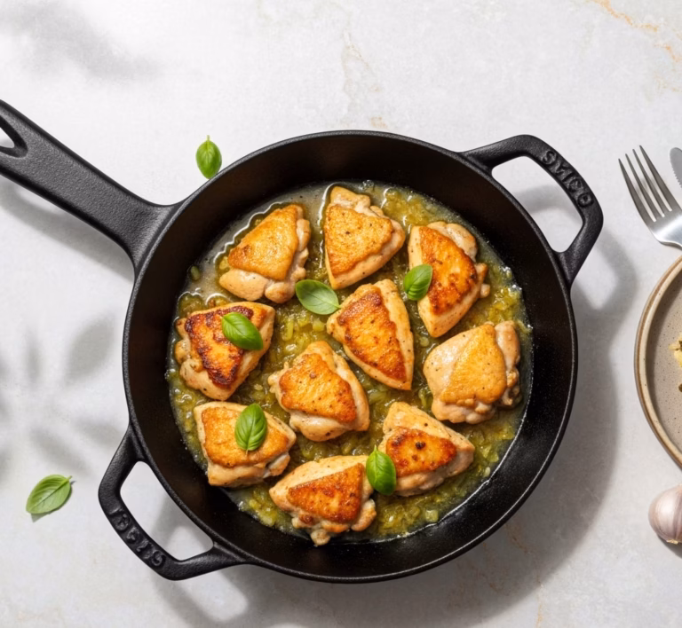 Нежная курица в ароматном луковом соусе