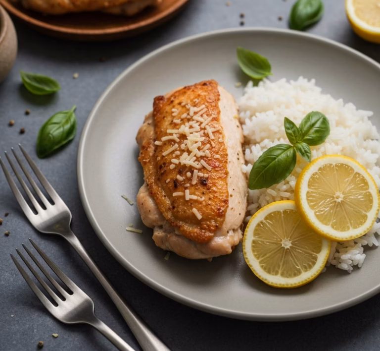 Нежная курочка с кабачками под хрустящей чесночной корочкой