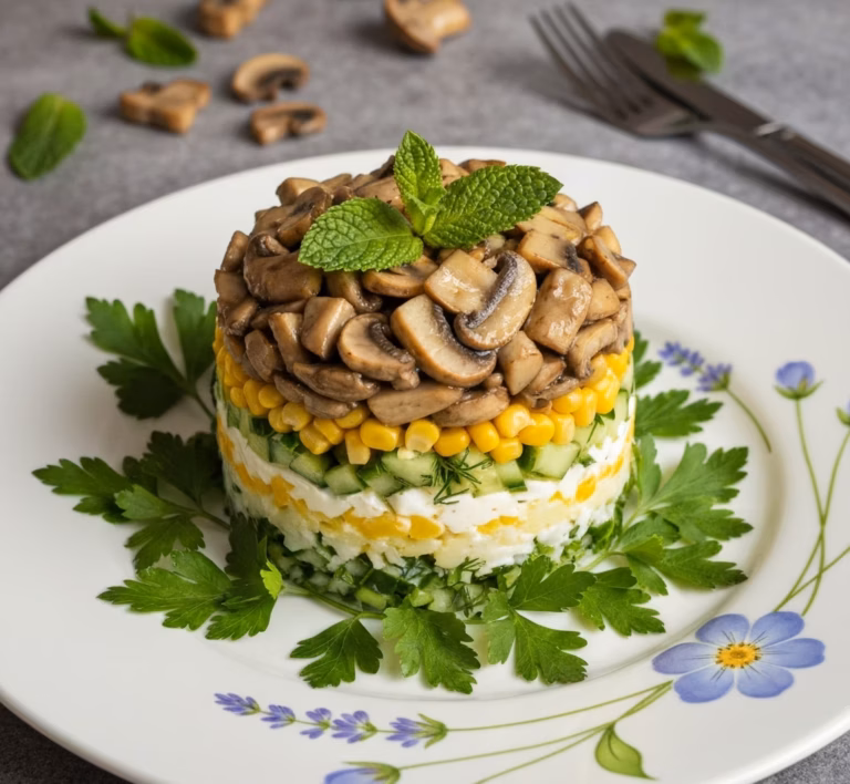 Нежный салат с ярким вкусом