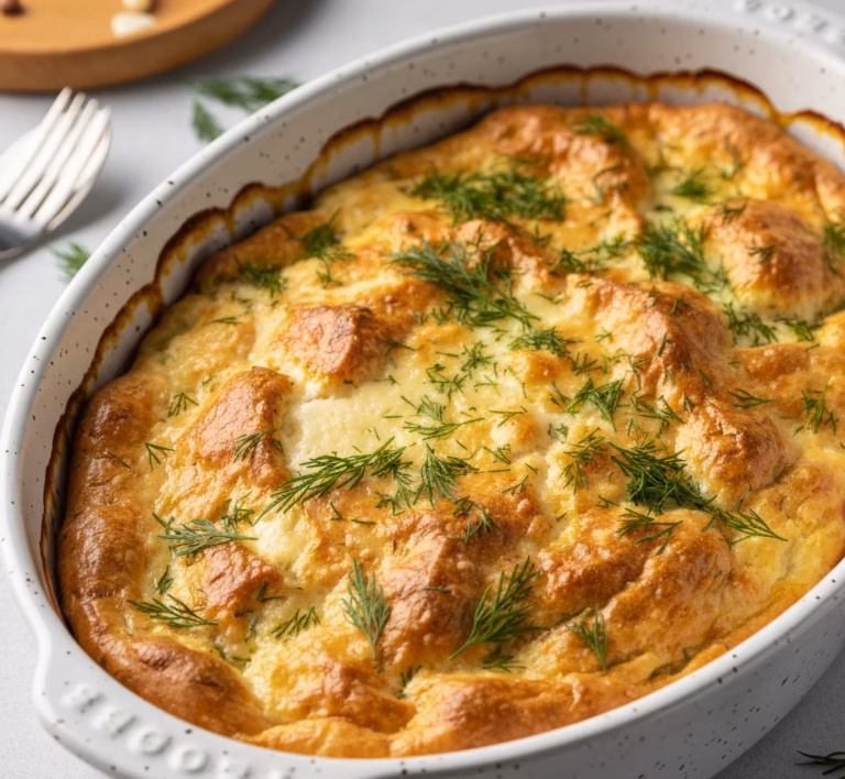 Сочная куриная запеканка с томатами и пряностями