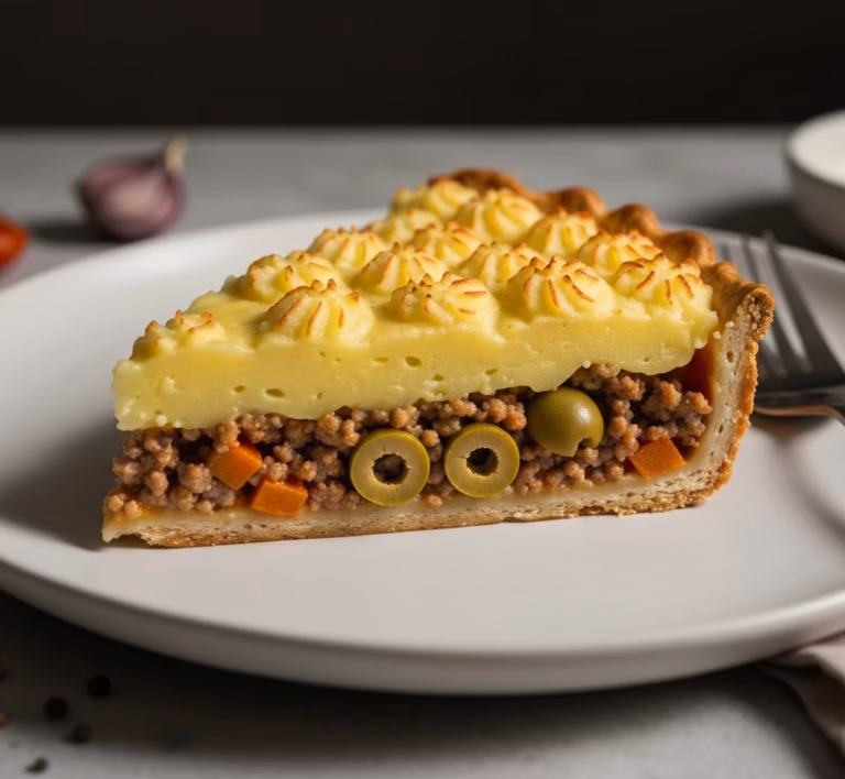 Сочный пирог с аргентинской начинкой из фарша
