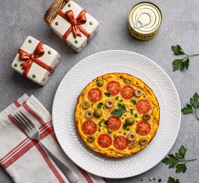 Солнечная неаполитанская фриттата с нежным тунцом