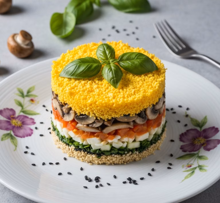 Яркий салат Мария с нежным вкусом